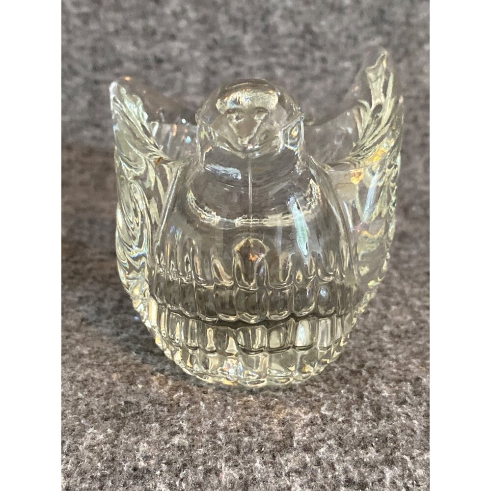 VTG Avon Candle Votive Holders Crystal Glass Squirrel Dove Lot of 2 - Picture 16 of 16